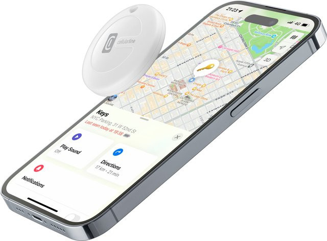 CellularLine Item Finder Tracy Bluetooth Tracker in Weiß - Bild 1