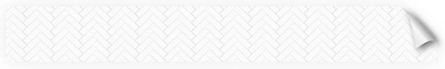 Myspotti Küchenrückwandfolie Herringbone Tile White Selbstklebend B: 450 cm, H: 60 cm - Bild 1