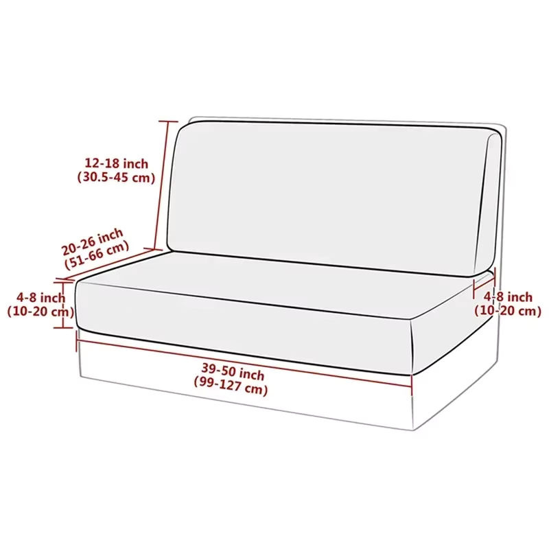 Yupartex 2er-Set Samt Sofa Bezüge elastisch und staubabweisend für Wohnmobile und Autos - Bild 2