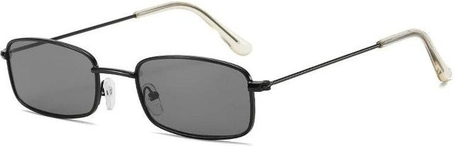 Binchi Outdoor Equipment Sonnenbrille, quadratisch, Metall, Vollrand, grau, Damen - Bild 1