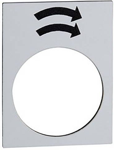 Schneider Electric ZB2BY4920 Einlegeschild aus Kunststoff, 10 Stück, Weiß und Grau - Bild 1