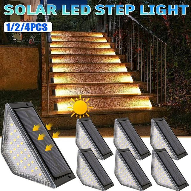 Heinast LED Solar Schrittlampe für Garten Balkon und Terrasse in Schwarz mit warmweißem Licht - Bild 1
