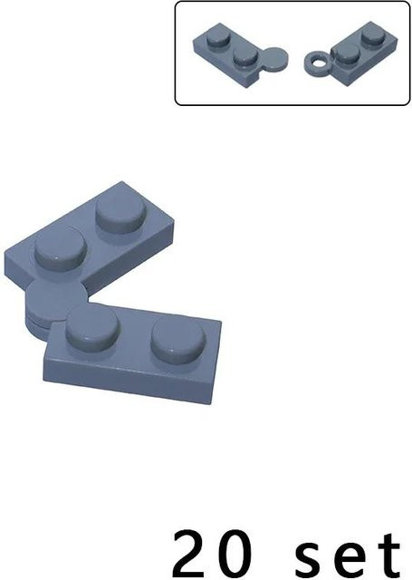 DIY Bausatz Bausteine Scharnierplatte 1x4 Drehgelenk, 20-teiliges Set, ab 14 Jahren - Bild 1