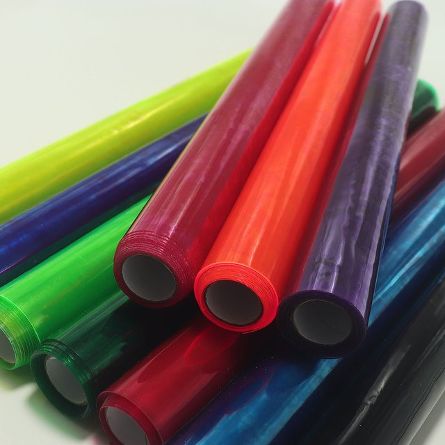 Transparentes PVC-Kunstleder als wasserdichtes Glastuch für DIY-Handwerk und Dekoration, B: 30 cm, L: 120 cm - Bild 1