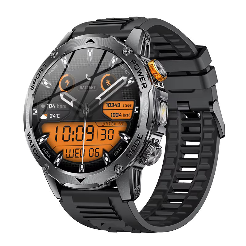 LIGE Smartwatch, Schwarz, Silikon, Herren - Bild 7