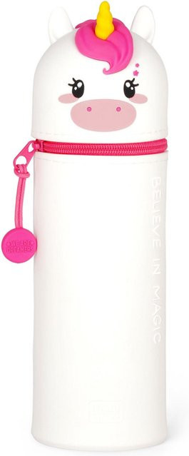 Legami Etui Einhorn aus Silikon mit Reißverschluss, Weiß, B: 19,5 cm, H: 6,3 cm, T: 19,5 cm - Bild 1