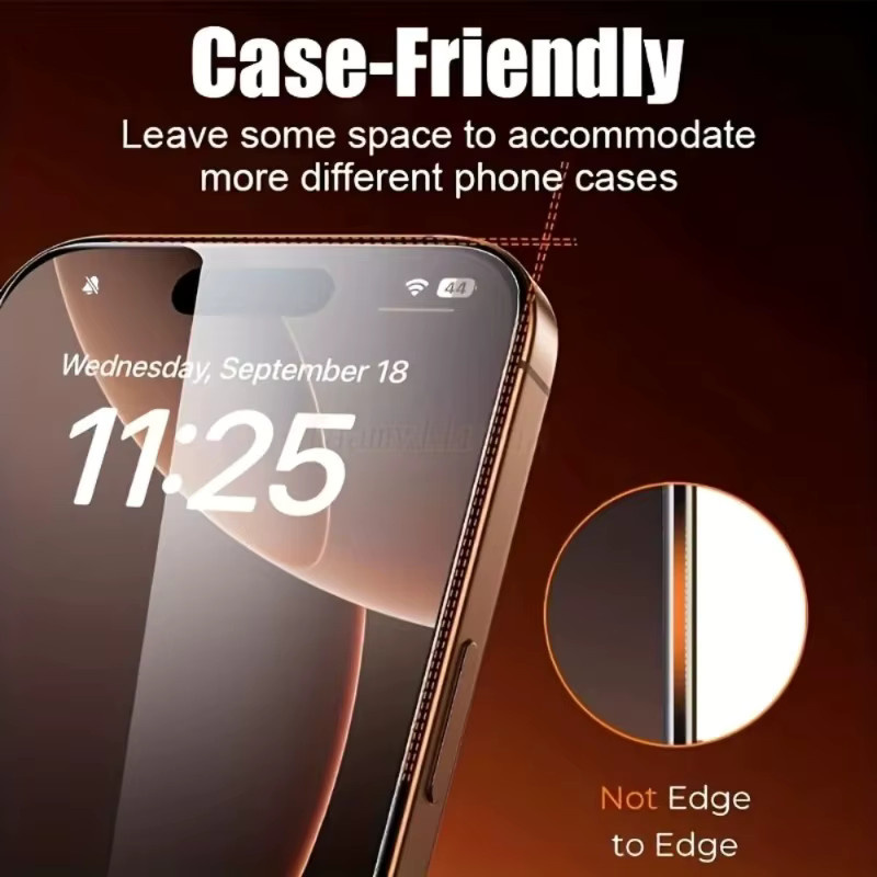 SnakeGlass 5er-Pack Ultra-Klares Panzerglas Displayschutzfolie für iPhone 17 16 15 14 13 12 11 Pro Max Plus XR XS Transparent - Bild 3
