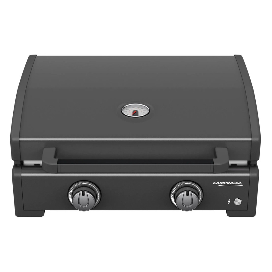 Campingaz Gasgrill Plancha Onyx 2 in Schwarz und Silbergrau mit Edelstahl-Ausführung, B/T/H: 65 x 56 x 31 cm - Bild 2