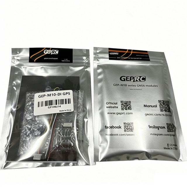 GEPRC M10 GNSS-Empfänger mit integriertem LED-Indikator in Schwarz für FPV-Multirotor und RC-Flugzeuge - Bild 1