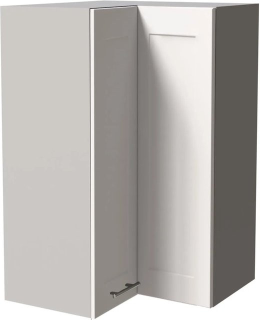 Feldmann-Wohnen Eckhängeschrank Oslo Küchenschrank Grau Weiß Matt B/T/H: 60 x 60 x 96 cm - Bild 1