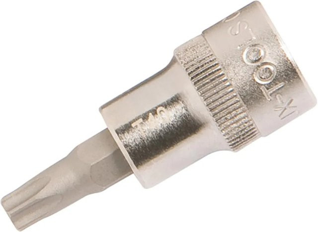 LUX-TOOLS Stecknuss Bit TX40 aus Edelstahl in Silber - Bild 1