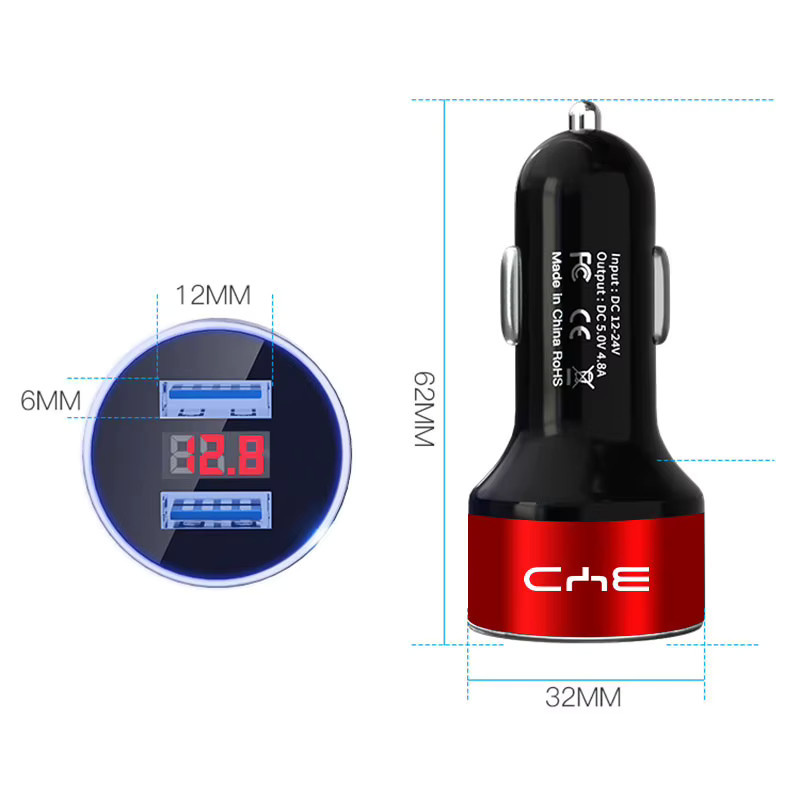 Schnellladegerät mit 2 USB-Anschlüssen und Digitalanzeige für BYD Modelle - Bild 5
