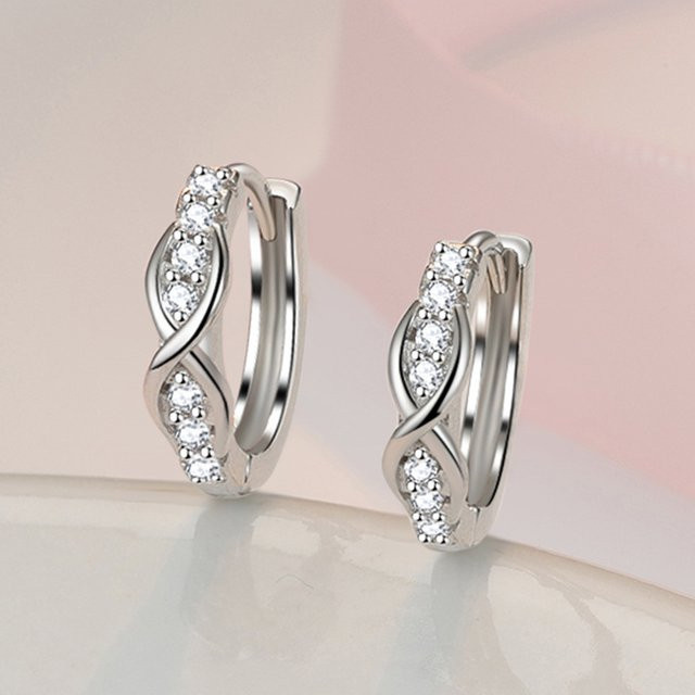 SAY Ohrringe, 925 Silber, Zirkon, Damen - Bild 1