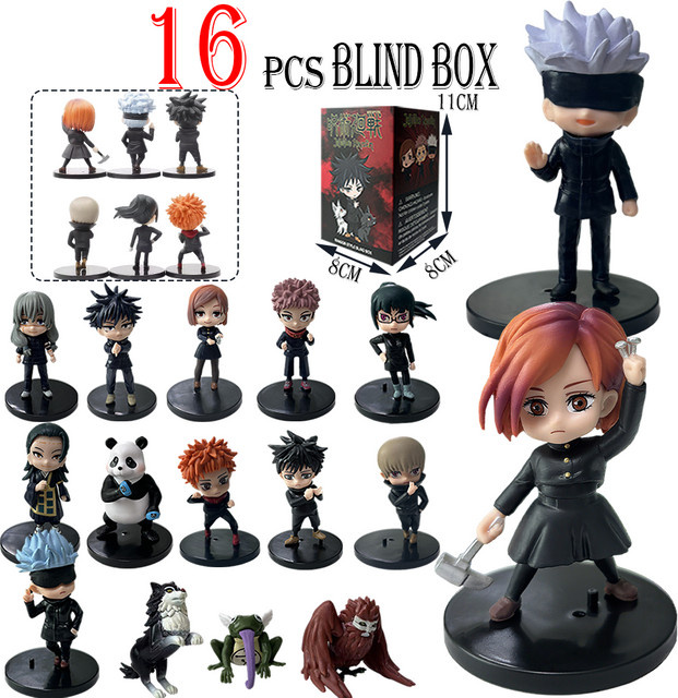 Bandai Jujutsu Kaisen Q-Version Anime-Figur Satoru Gojo, Itadori Yuji, Nobara, Megumi in Multicolor, Höhe: 9 cm - Bild 1