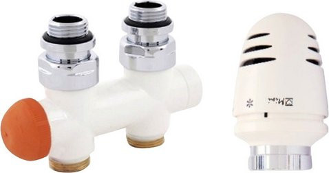 XIMAX MA-Garnitur mit Thermostatkopf in Weiß, B/H/T: 2,5 x 6,95 x 10,6 cm - Bild 1