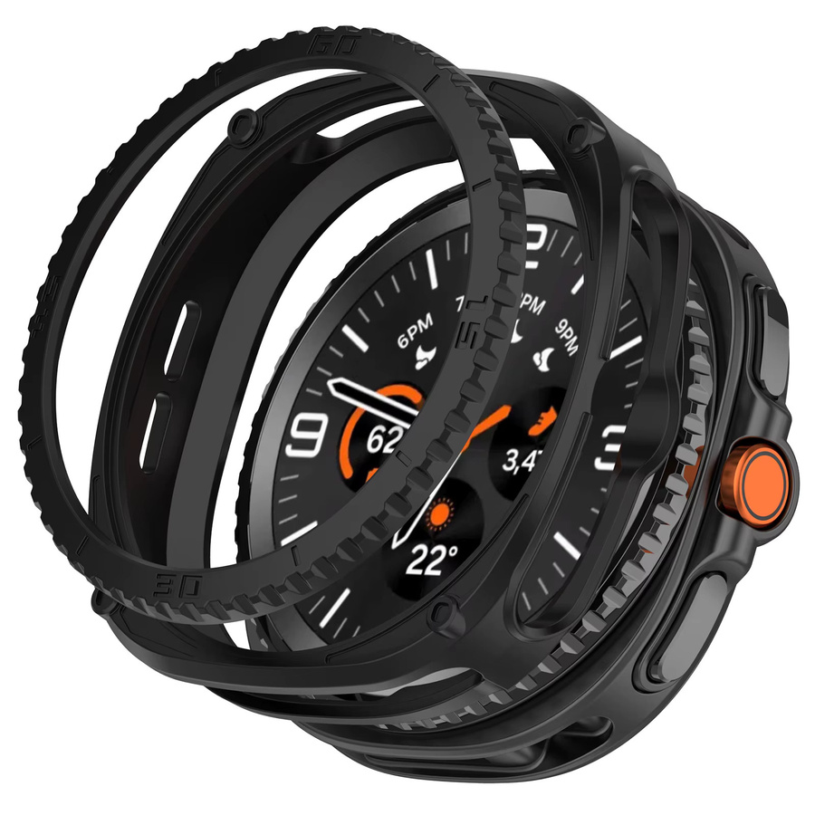 Samsung Galaxy Watch 8 Classic 46 mm Smartwatch Cover, TPU, Schwarz - Bild 3