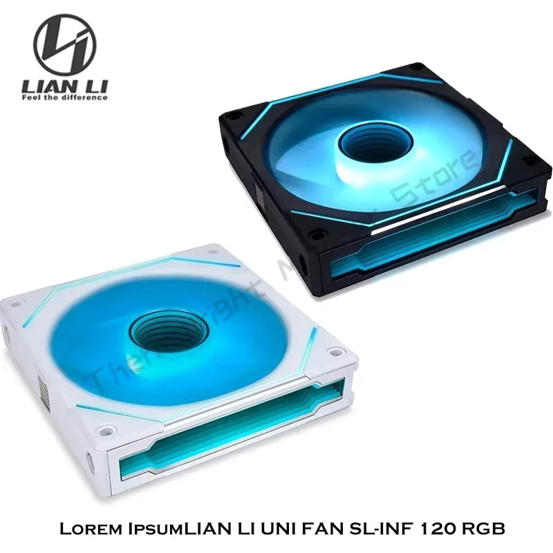 Lian Li SL INF 120 Reverse UNI FAN SL-INF ARGB Lüfter mit umgekehrten Flügeln und Daisy-Chain Funktion in Schwarz - Bild 2