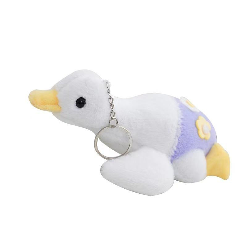 Yiran toy Blumen-Gans-Anhänger Plüschspielzeug weiße Puppe ab 3–6 Jahren - Bild 2