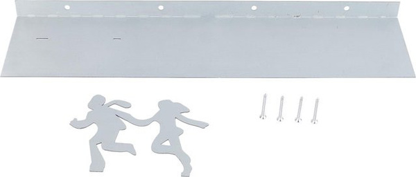CosyHome Schweberegal Toilettenpapierhalter Modern in Weiß mit Silber für Wandmontage