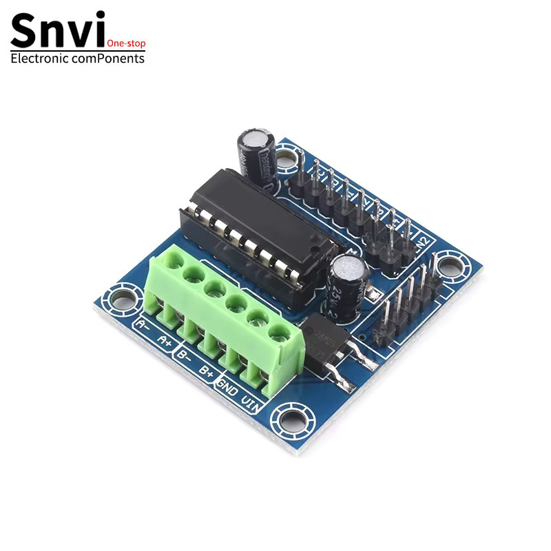 SNVI L293D Motorsteuerungsmodul 4-Kanal Schrittmotor- und DC-Motor-Antriebs-Erweiterungsplatine in Blau für Arduino UNO R3 Mega2560 Robotik-Steuerung - Bild 2