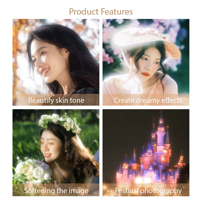 Lightdow Soft Mist Objektivfilter für Canon Nikon Sony Fuji Kameraobjektive in Weiß - Bild 3