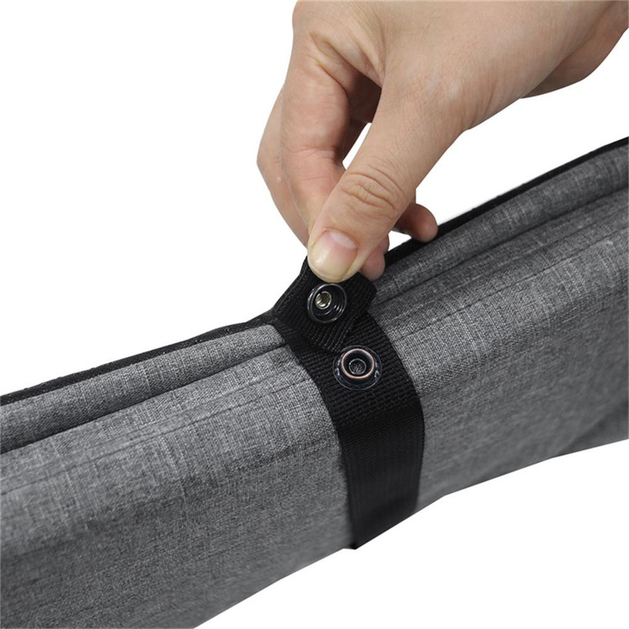 TOMTOP JMS USB wiederaufladbares beheiztes Sitzkissen für den Außenbereich, tragbare Klappstuhl-Sitzmatte in Grau mit 3 Heizstufen - Bild 5