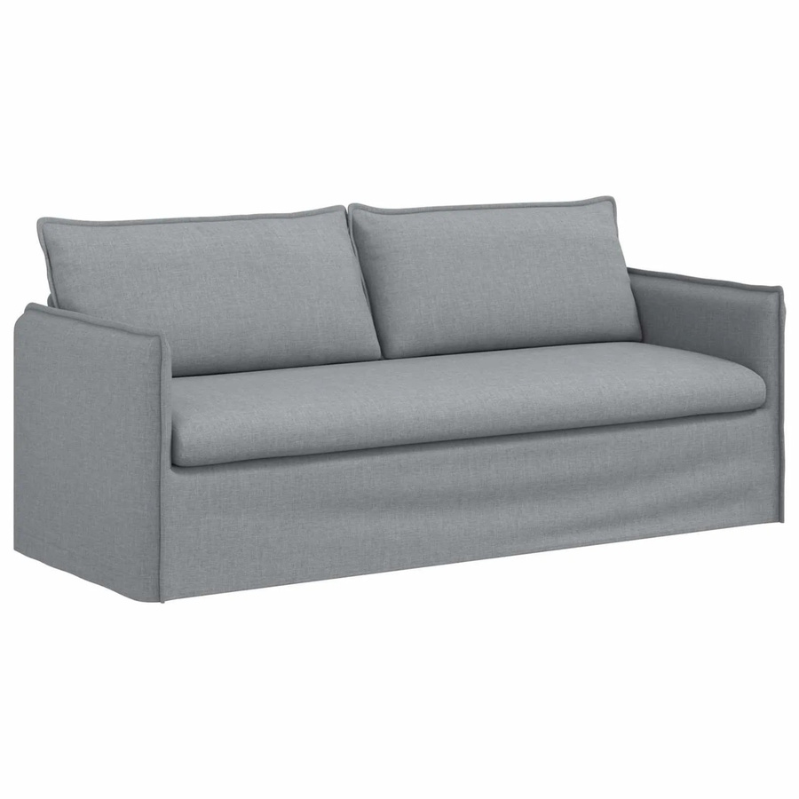 vidaXL Sofa Hellgrau mit Stoffbezug und Metallrahmen B/T/H: 196 x 82 x 85 cm - Bild 2