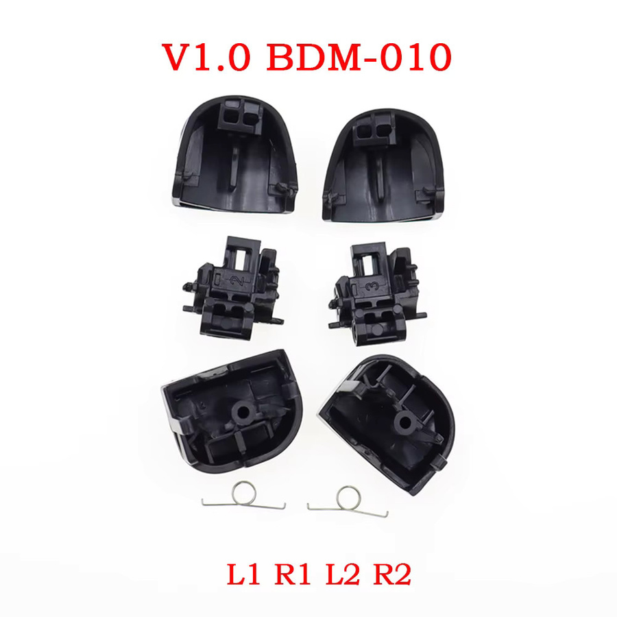 TingDong 1/10 Set Kleine Trigger-Halterung für PlayStation 5 PS5 BDM-010 Controller L2 R2 Tasten Drehhalterung Innenrahmen in Schwarz - Bild 2