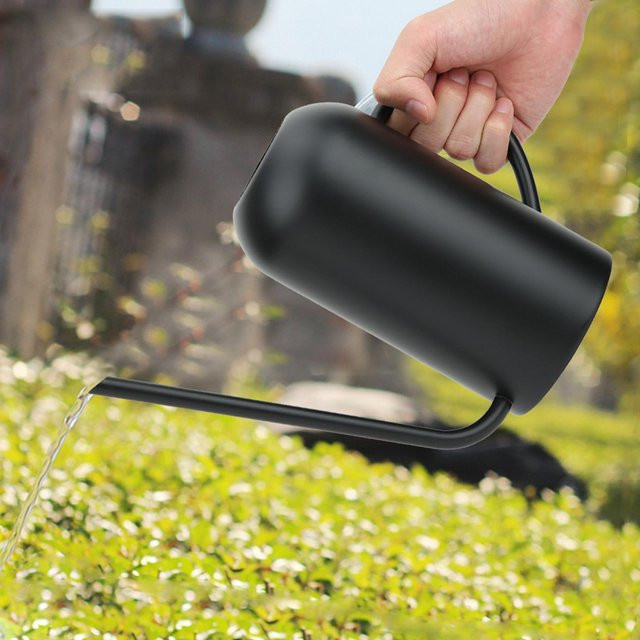 KONNWEI Edelstahl Gießkanne mit langem Ausguss für Garten, Pflanzen und Bonsai, 1,5 l - Bild 1