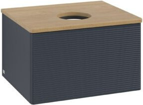 V&B Waschtischunterschrank Antao mit Frontstruktur in Eiche Honig, lackiert, B/T/H: 60 x 36 x 50 cm - Bild 1