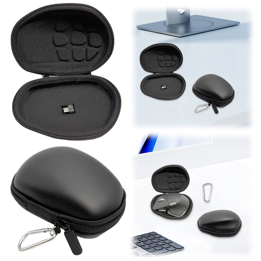 VODOOL Tragetasche für Logitech MX Master 3S/4 in Schwarz, stoßfeste Maustasche für Reisen und Pendler - Bild 4