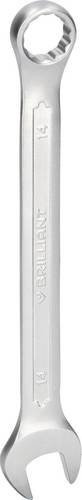 Brilliant Tools Ring-Maulschlüssel aus Chrom-Vanadium in Silber, Schlüsselweite: 14 mm - Bild 1