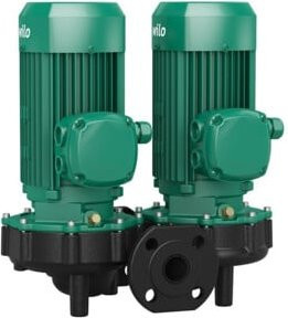 Wilo Standarddoppelpumpe VeroTwin DPL 80/120-5,5/2 in Grün aus Edelstahl, 5,5 kW, 2-polig - Bild 1
