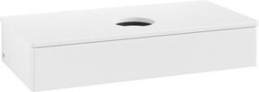 V&B Waschtischunterschrank Antao mit Beleuchtung, Farbe Weiß lackiert, B/T/H: 100 x 50 x 19 cm - Bild 1