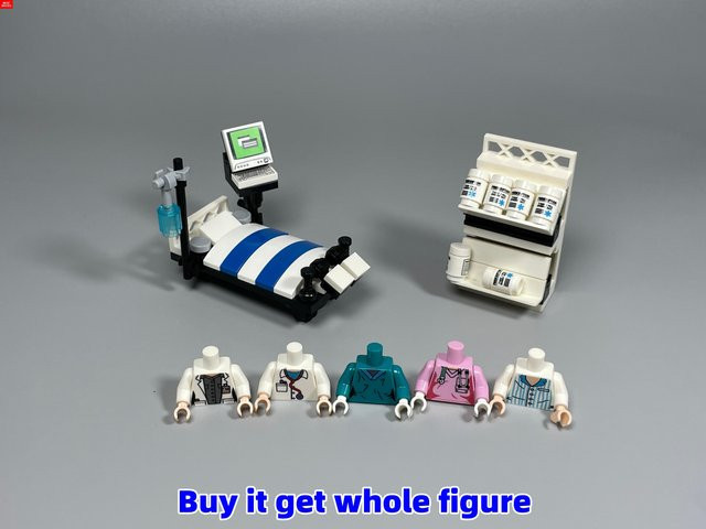 Yiran toy MOC Bausteine Operationstisch Arzt, Krankenhaus, ab 6 Jahren - Bild 1