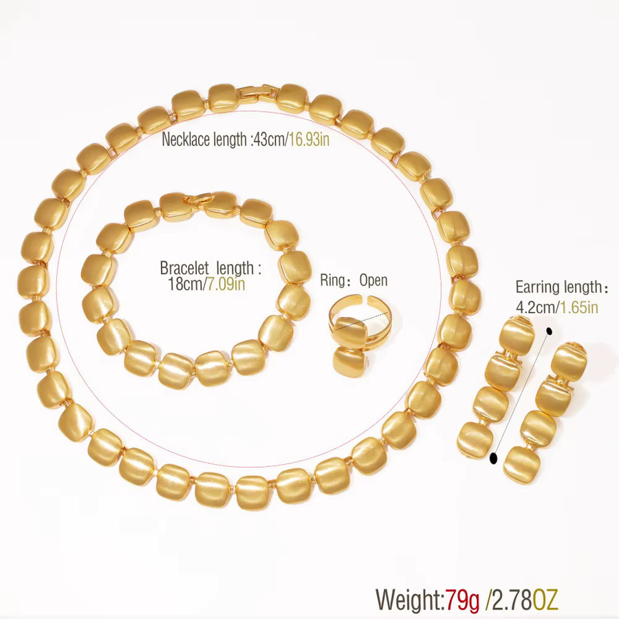 GZJPEI Schmuck-Set, Gold, Damen - Bild 2
