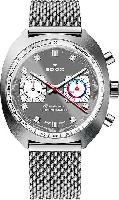 Edox Chronograph, Automatik, Edelstahl, 41 mm, Herren - Bild 1