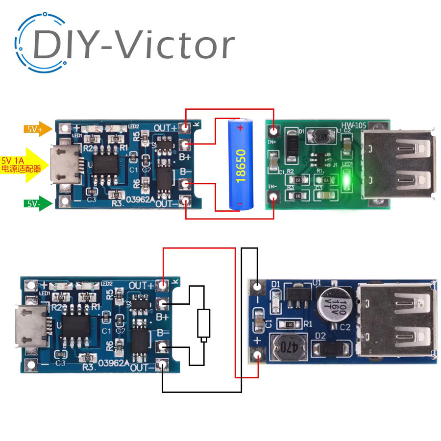 Roarkit DC-DC Step Up Boost Konverter 0,9 V-5V zu 5V 600mA mit USB-Ausgang Ladeplatine - Bild 2