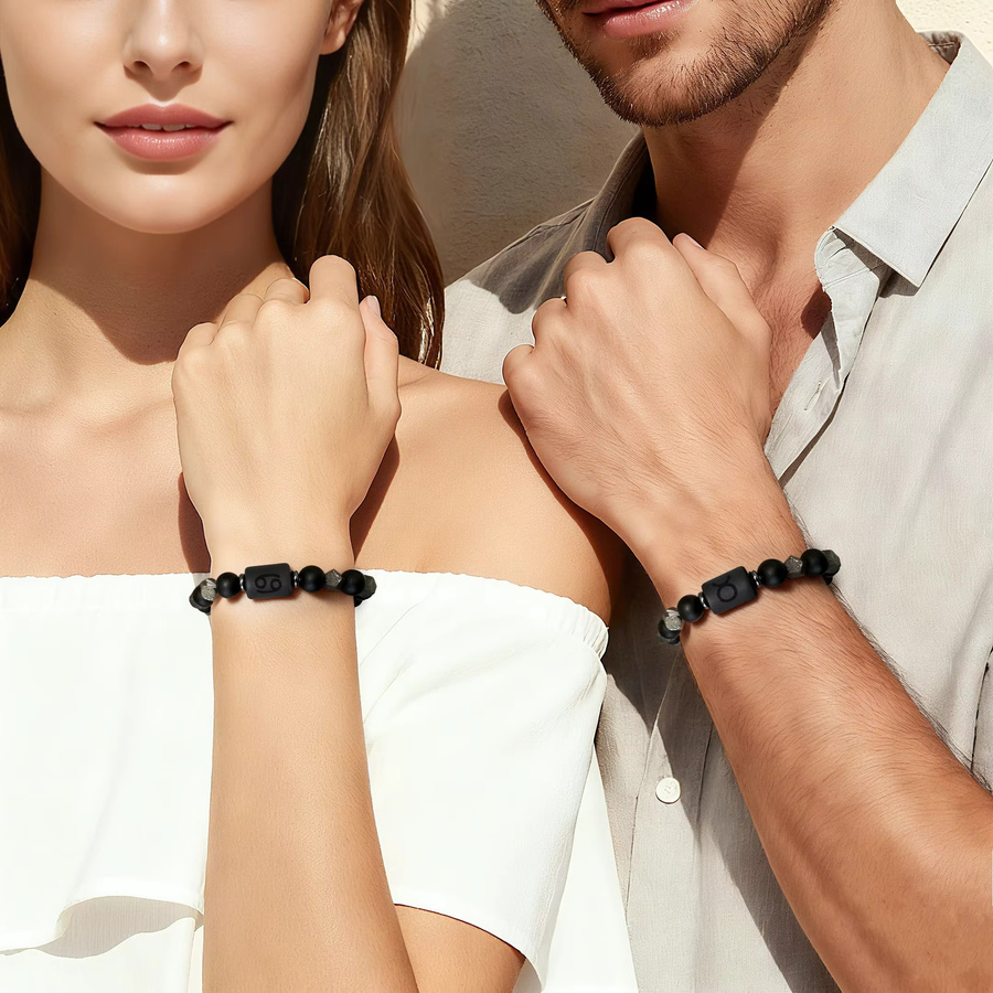 SANSWL Armband Pyrit, Schwarz, Unisex - Bild 4