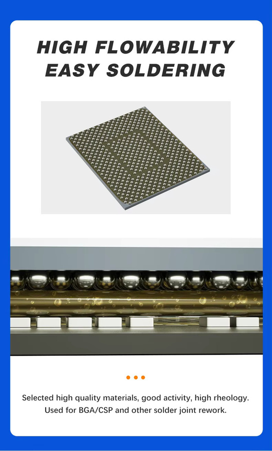 MECHANIC UV223 UV559 Bleifreie Lotpaste No-Clean Schweißflussmittel für SMD PCB BGA Rework, 100 g - Bild 3