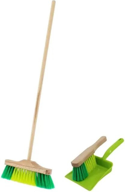 Galaflor Kehrset für Kinder in Grün aus Holz und Kunststoff - Bild 1