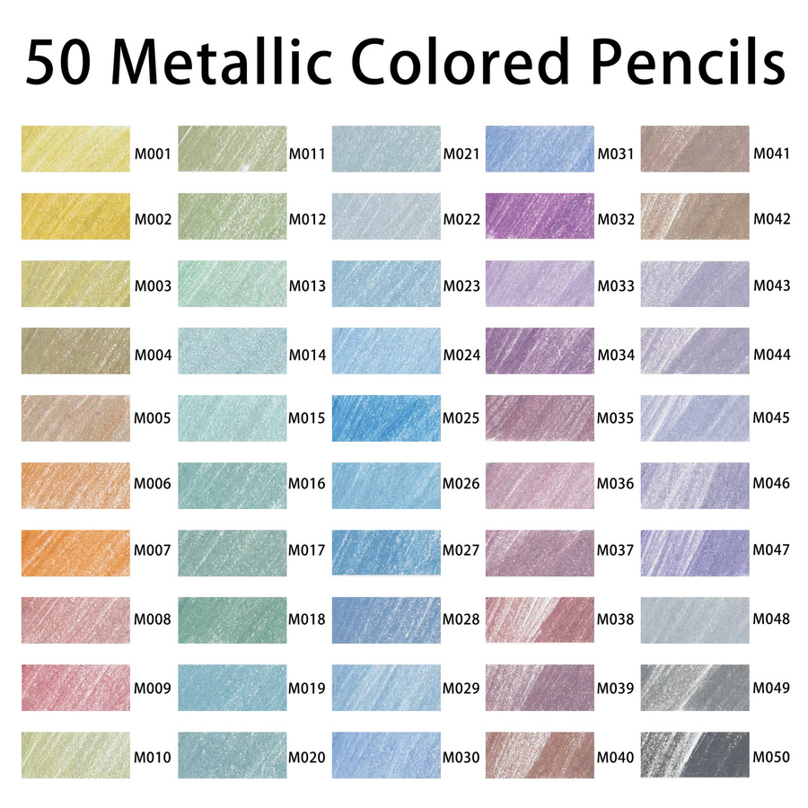 KALOUR Buntstifte Set mit 54 Stück und 50 Farben in einem Nylonetui mit Reißverschluss, Multicolour - Bild 4