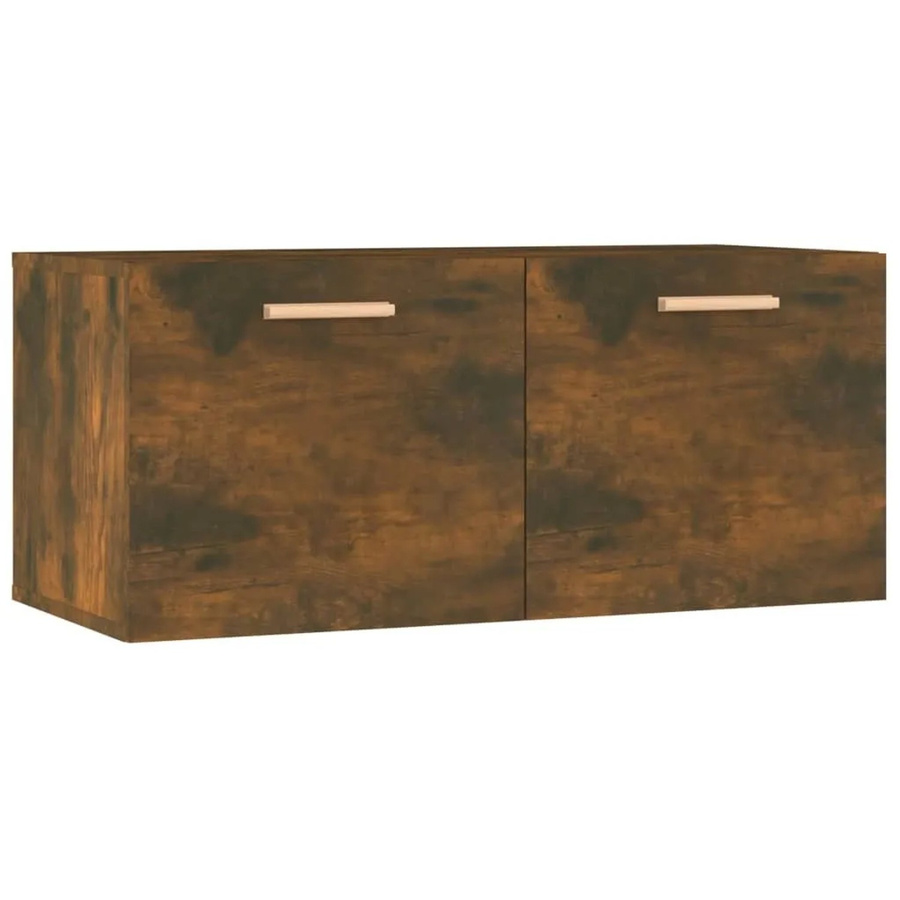 vidaXL Wandschrank in Räuchereiche mit skandinavischem Design, B/T/H: 80 x 35 x 36,5 cm - Bild 2