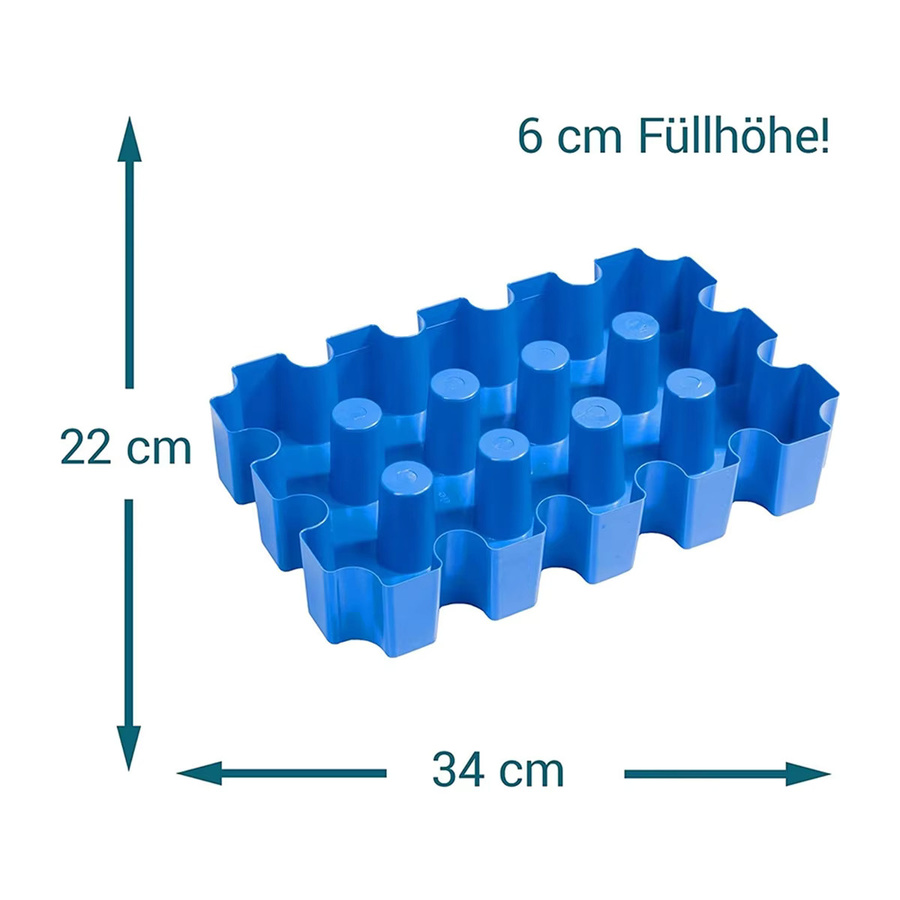 XMSJ Bierkiste-Eisblock Bierkühler und Eiswürfelform in Blau - Bild 3