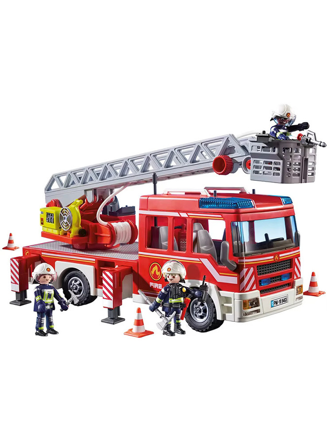 MSFTOYS Feuerwehr Feuerwache mit Luftleiter, Puzzle, mit Licht und Sound - Bild 3