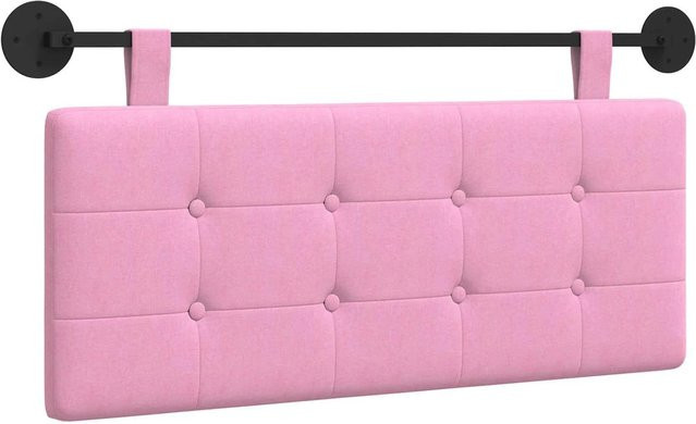 vidaXL Wandmontiertes Polsterpaneel aus Stoff in Pink, Breite: 110 cm, Höhe: 55 cm, Tiefe: 5 cm - Bild 1