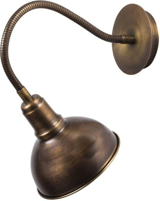 Opviq Wandleuchte aus Metall in Bronze, modern und rund, E27, B/H/T: 16 x 16 x 16 cm - Bild 1