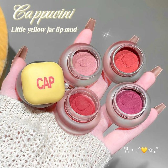Cappuvini Lip & Cheek Dual-Use Lippen- und Wangenfarbe, Pfirsich, Unisex - Bild 1