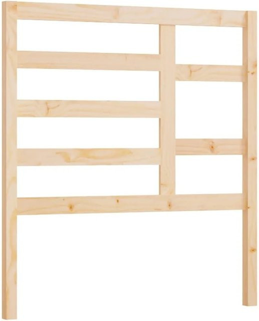 vidaXL Kopfteil aus Massivholz Kiefer in Braun mit rustikaler Optik, B/T/H: 81 x 4 x 104 cm - Bild 1