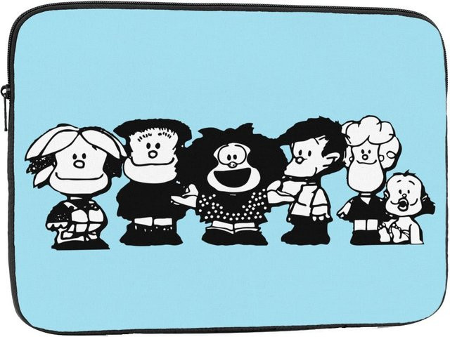 Stoßfeste Laptoptasche Mafalda und seine Freunde Quino Comics Notebook-Hülle für Apple MacBook Air und Pro in den Größen 10, 12, 13, 15 und 17 Zoll - Bild 1